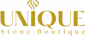 Boutique logo with diamond symbol
