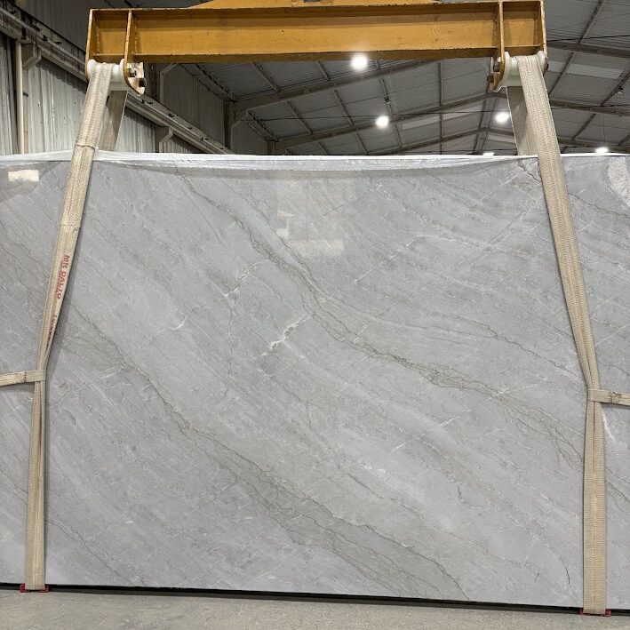 A display of the fluid, water-like patterns found in our hand-selected Azzurra Bay bundles.