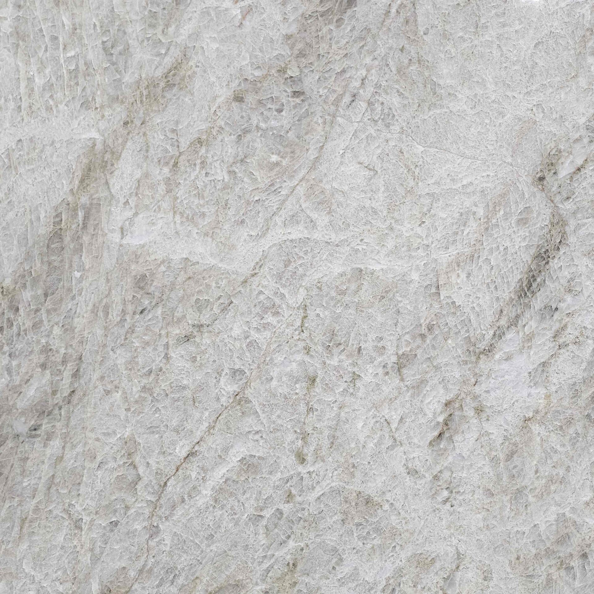 Close-up of the dense, high-quality crystalline structure of premium Brazilian quartzite.