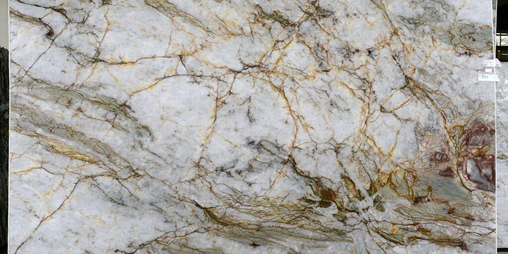 High-quality Japandi Crystal natural stone slab for luxury countertops in Austin, TX.