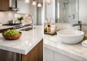Artificial Quartz for Kitchens and Baths